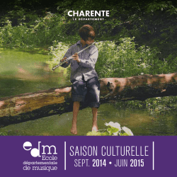 EDM Saison culturelle 2014/2015