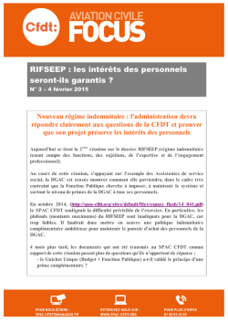 RIFSEEP : les int&eacute;r&ecirc;ts des personnels seront