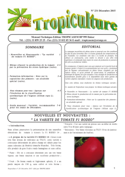 decembre 2015 - tropicasem.sn