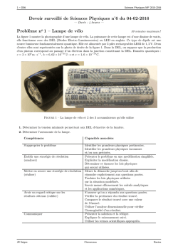 DS6 - Sciences Physiques en MP au lycée Clemenceau Nantes Site