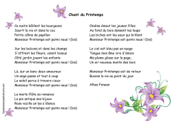 Chant du Printemps - Dessine
