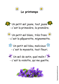 Le printemps - Dessine