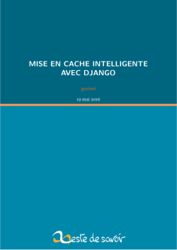 mise en cache intelligente avec django