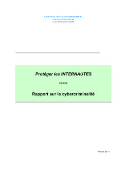 Cyber-criminalité - Ministère de la Justice