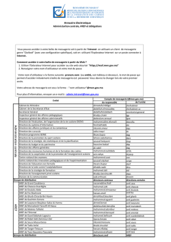 Adm inistration centrale AREF