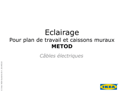 &Eacute;clairage pour plan de travail et caissons muraux