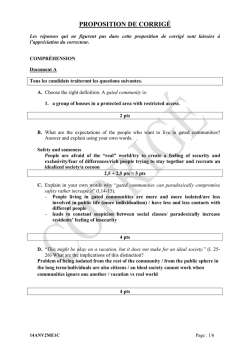 PROPOSITION DE CORRIG&Eacute;