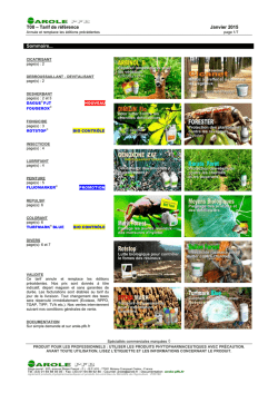 Tarifs de Référence