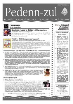 T&eacute;l&eacute;chargez le Pedenn Zul du 28 septembre 2014