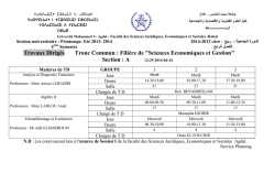 S4 - Facultés des Sciences Juridiques, Economiques et Sociales