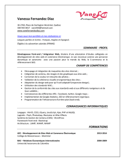 mon curriculum vit&aelig; - vanessa fernandez diaz