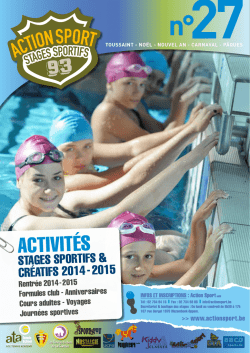 Brochure g&eacute;n&eacute;rale 2014-2015