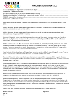 T&eacute;l&eacute;charge l`autorisation parentale ici.