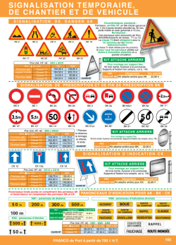Signalisation temporaire - p 165