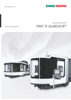 DMC H duoBLOCK&reg; - DMG MORI France