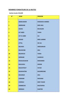 MEMBRES FONDATEURS DE LA MUTEG