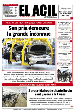 Son prix demeure la grande inconnue