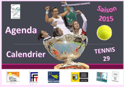 AGENDA CALENDRIER 2015 - F&eacute;d&eacute;ration Fran&ccedil;aise de Tennis