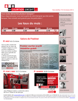 Les taux du mois : - Courtier en pr&ecirc;t immobilier, Brest, Guipavas