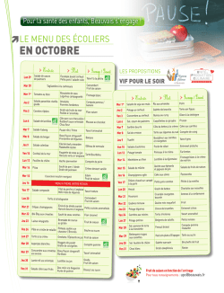 en OCTOBRe - Beauvais