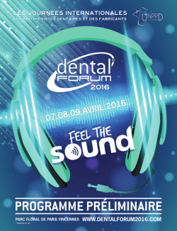 Mise en page 1 - dental forum 2016