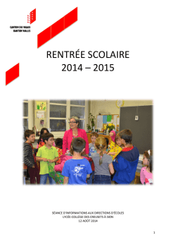 FC-DO-Rentrée scolaire 2014-2015