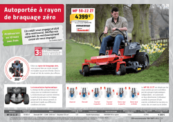 Tondeuse autoport&eacute;e