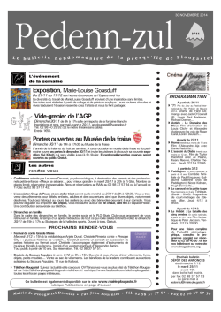 T&eacute;l&eacute;chargez le Pedenn Zul du 30 novembre 2014