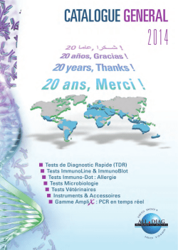 tests de diagnostic rapide (tdr)