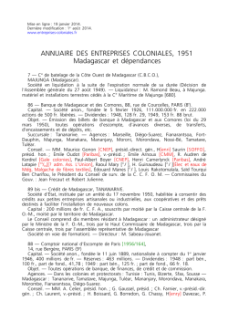 Annuaire des entreprises coloniales 1951