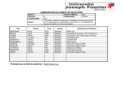 Consulter la composition des comit&eacute;s de s&eacute;lection
