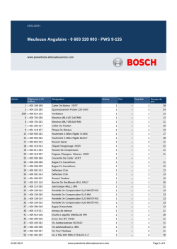Vue éclatée Bosch PWS 9 125