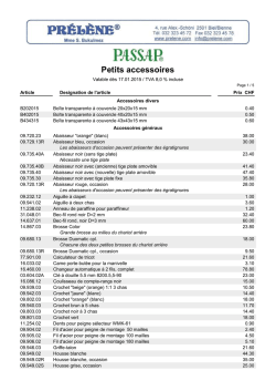 Petits accessoires
