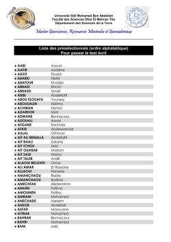 Liste pr_رs_رlection GRMG _final - Facult&eacute; des sciences Dhar El