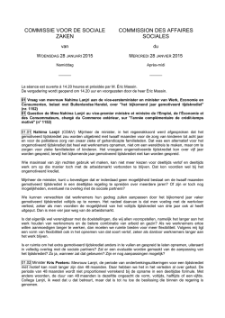 commissie voor de sociale zaken commission des affaires sociales