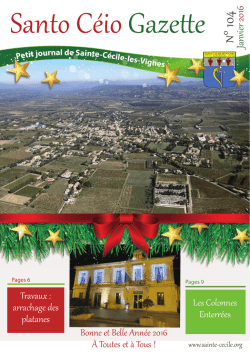 gazette santo ceio 104 - Sainte-C&eacute;cile-les