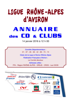 Annuaire CD-Clubs - Ligue Rh&ocirc;ne