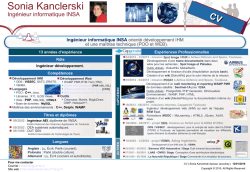 Mon curriculum vitae - Sonia Kanclerski