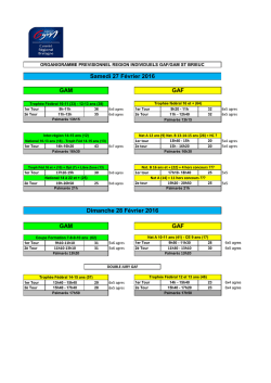 Organigramme GAF