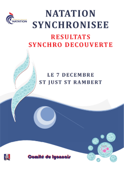 NATATION SYNCHRONISEE