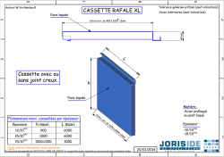 CASSETTE RAFALE XL - JORIS IDE FACADE