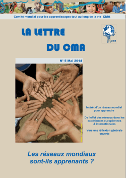 Vol.3 No.5 pdf 2.3 Mo - Comité mondial pour les apprentissages tout