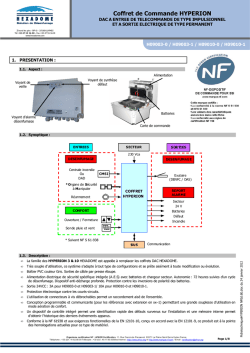 Fiche technique HYPERION NF Ed.6E