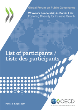 List of participants / Liste des participants