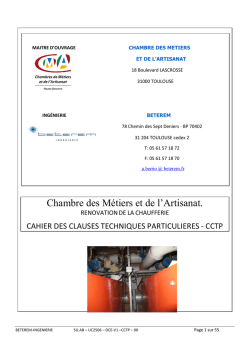 Le Cahier des Clauses Techniques Particuli&egrave;res