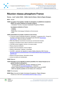 Réunion réseau phosphore France