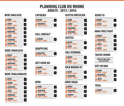 PLANNING CLUB DU RHONE
