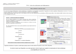 TP 18 : Action des medicaments anti-inflammatoire