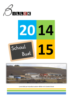 Schoulbuet 2014/2015
