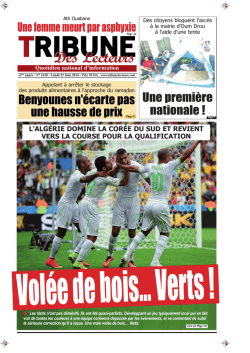23-06-2014 - Tribune des lecteurs